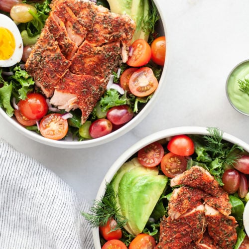 Delicious Healthy Blackened Salmon Salad