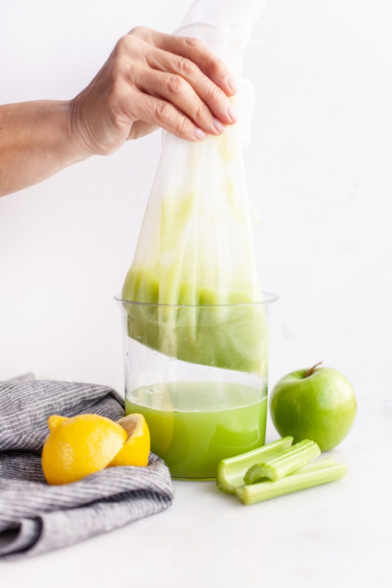 Simple Celery Juice in a Vitamix or Blender
