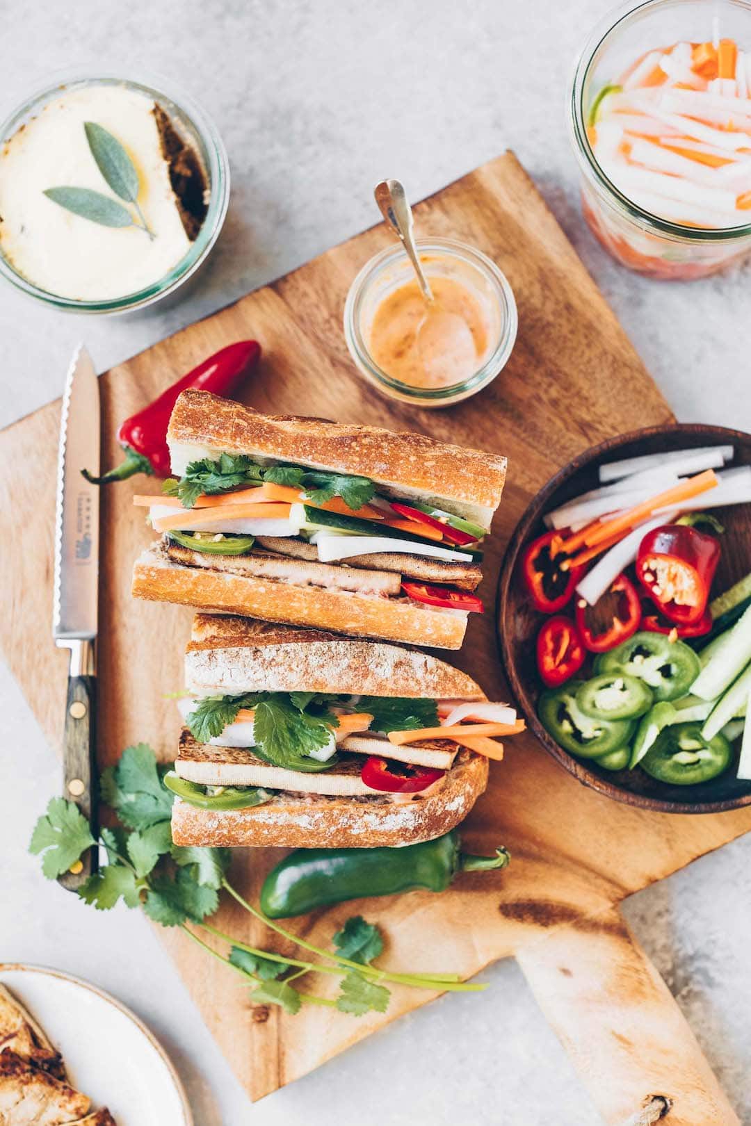 11 Yummy Plant Based Sandwiches - Vegan Banh Mi Sandwich