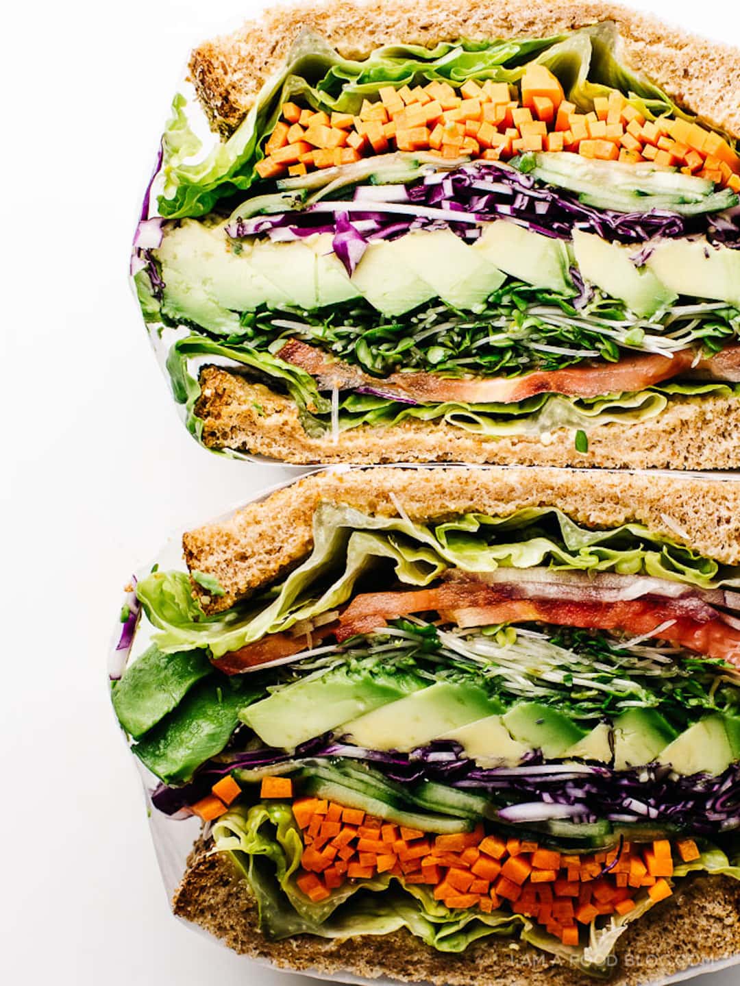 11 Yummy Plant Based Sandwiches - Ultimate Veggie Sandwich by I'm A Food Blog