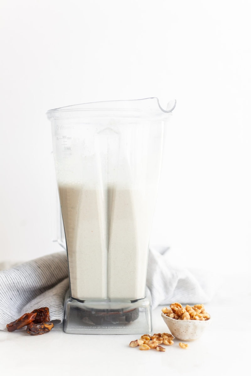 The Simplest & Easiest Vitamix Walnut Milk (2 Ways!)