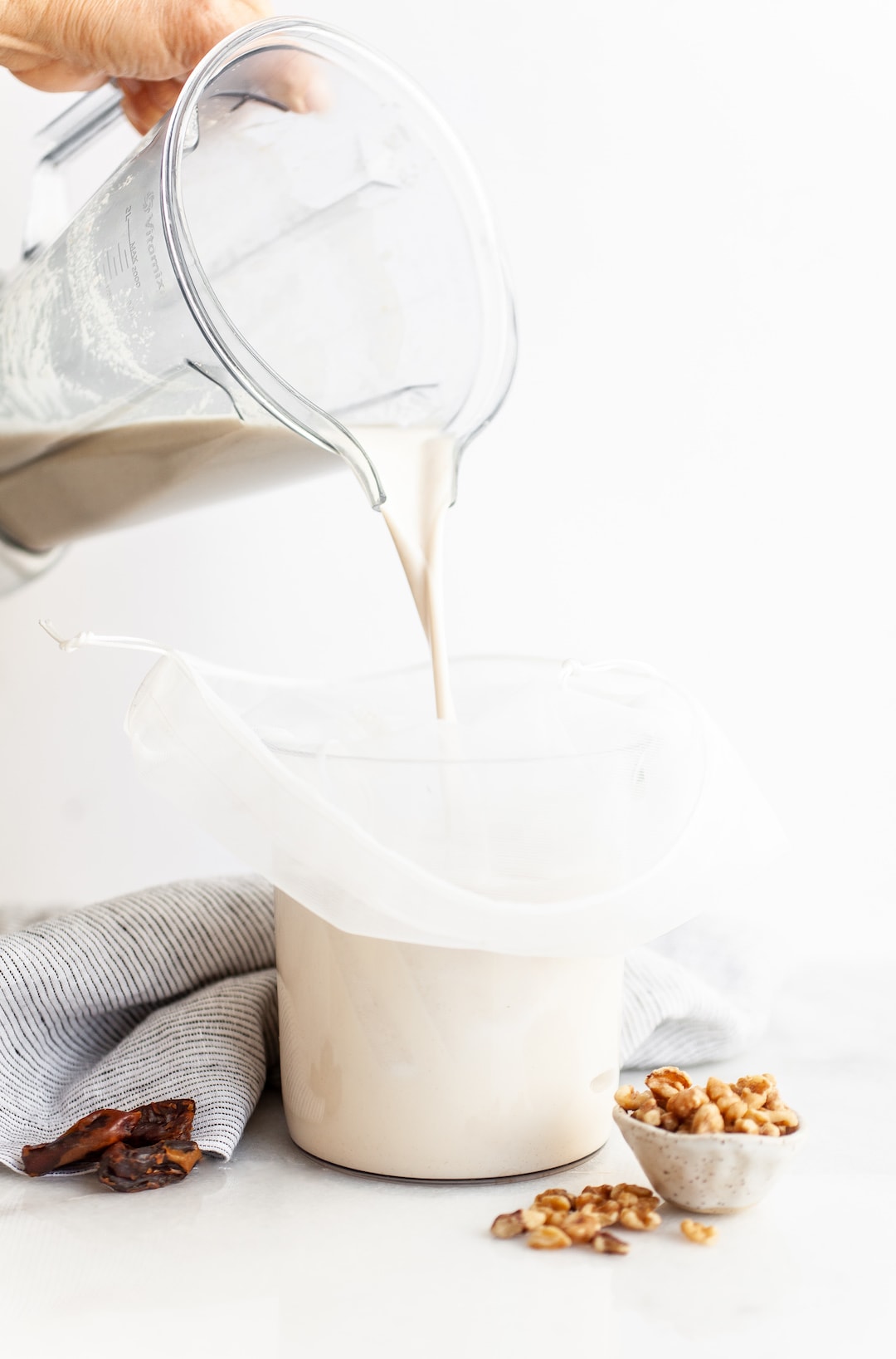 The Easiest Vitamix Walnut Milk (2 Ways!) - in a few simple steps!