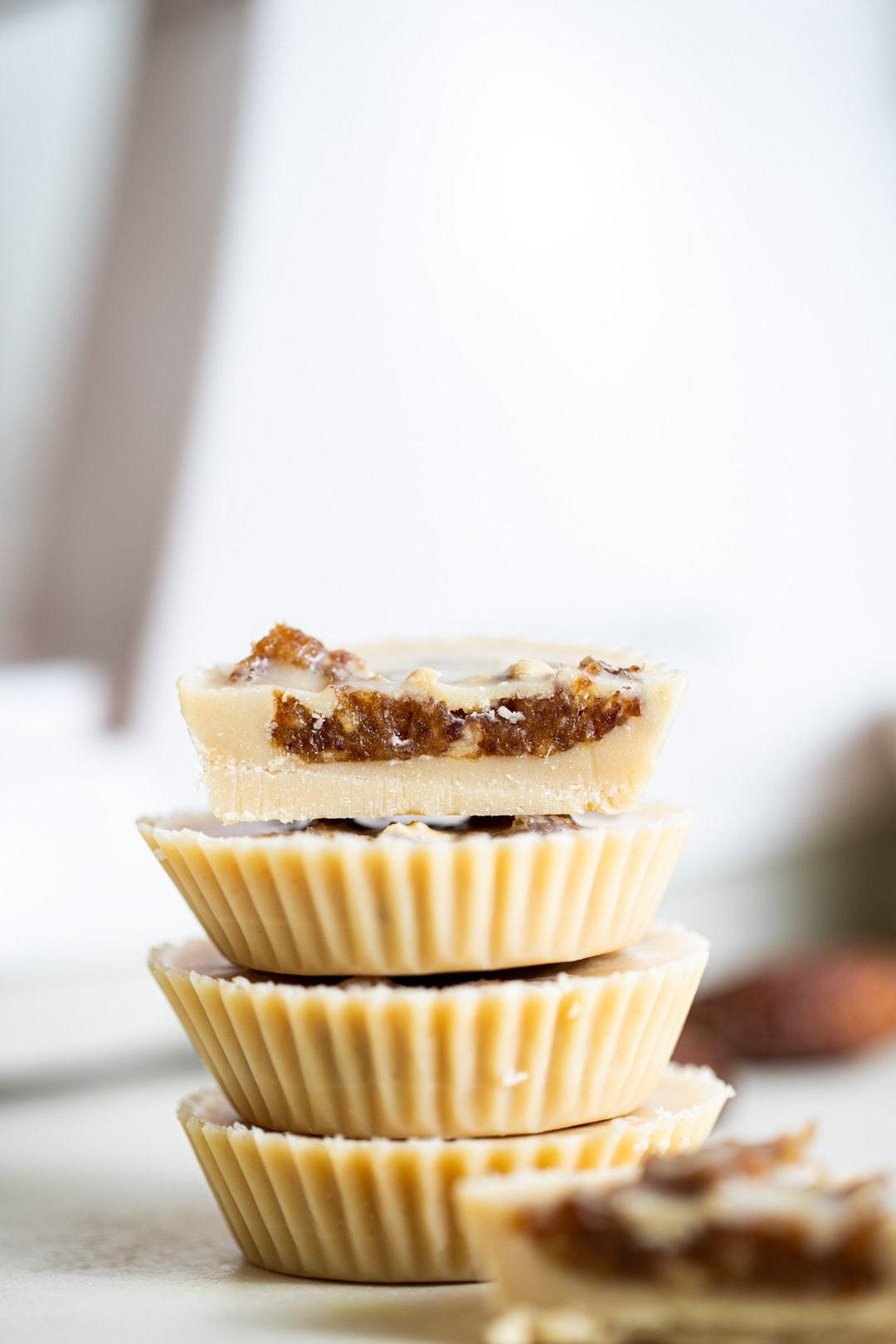 12 Super Easy Plant Based Desserts - Salted Tahini Caramel Cups