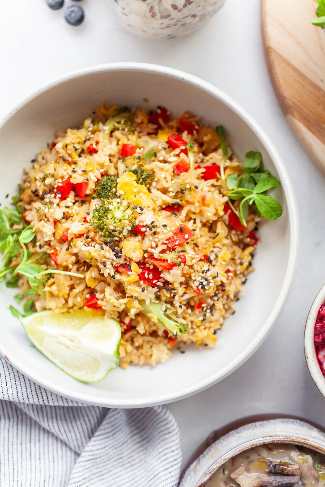 Easy Fried Rice (using rice leftovers)
