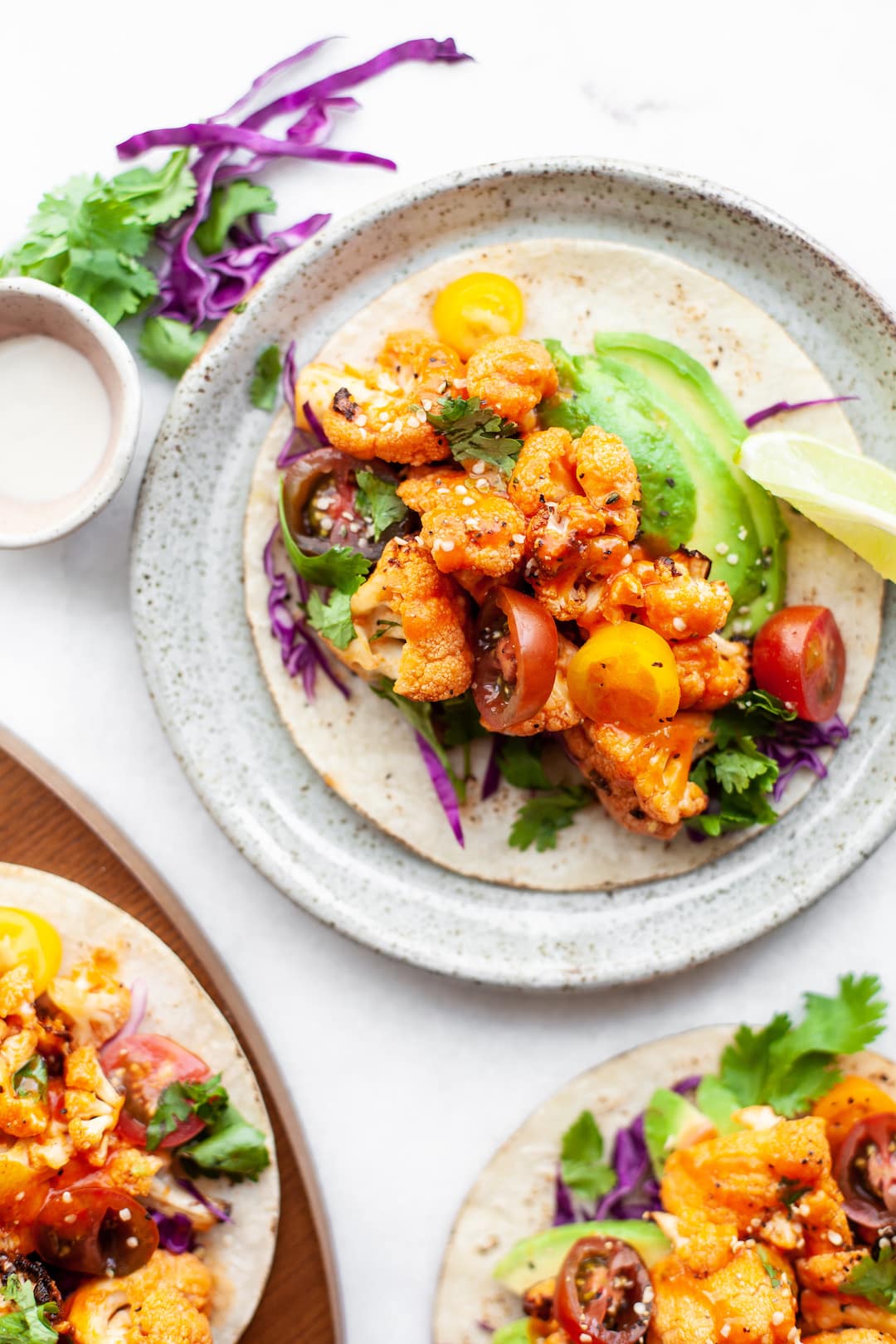Must Make Delicious and healthy Vegan Buffalo Cauliflower Tacos