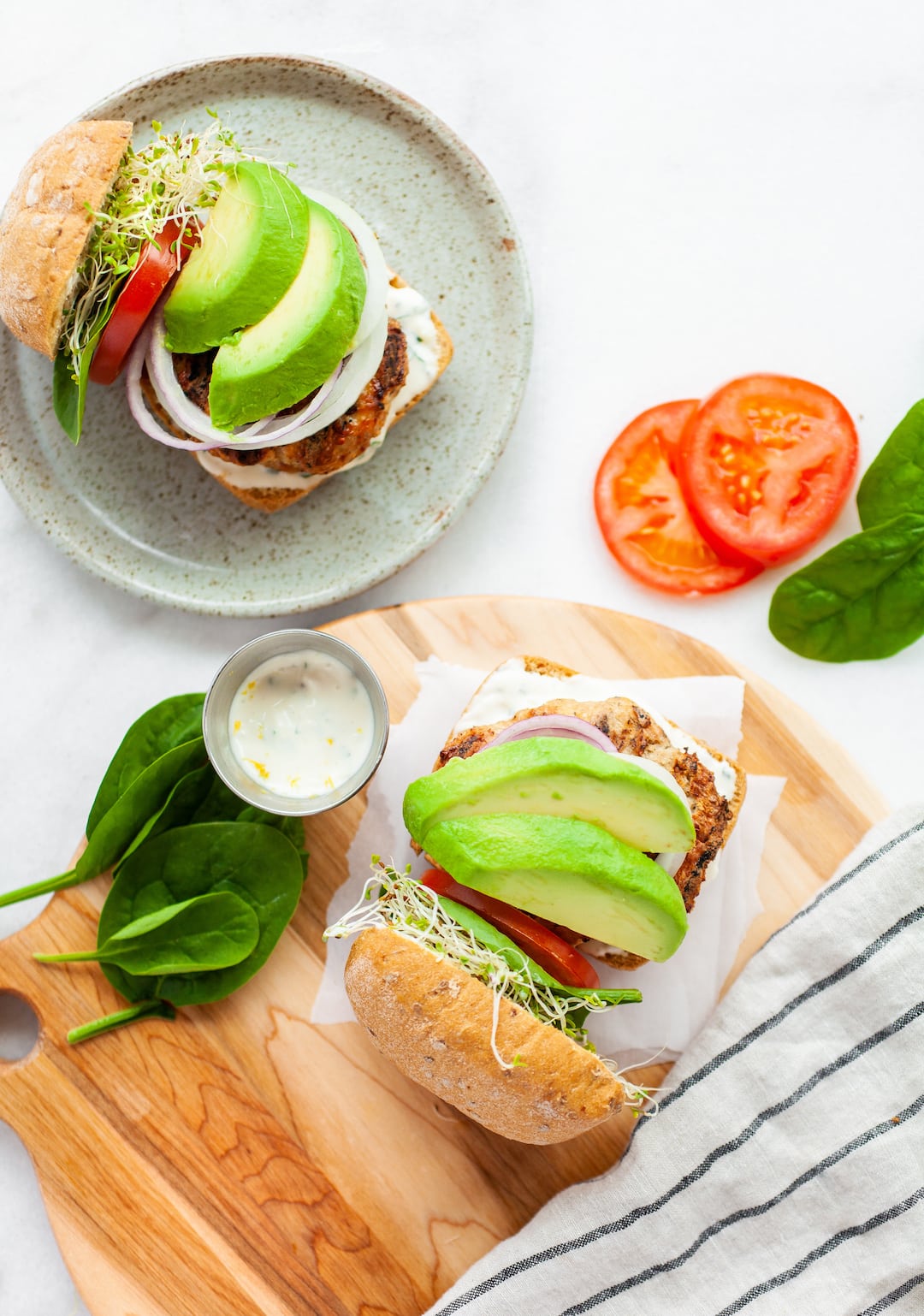 Easy Best Healthy Turkey Burger Recipe with Avocado - gluten free, dairy free