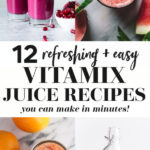 collage of different healthy juice recipes
