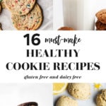 healthy cookies collage