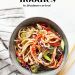 how to make healthy peanut sauce noodles