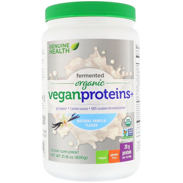 Genuine Health Organic Vegan Proteins+ Natural Vanilla