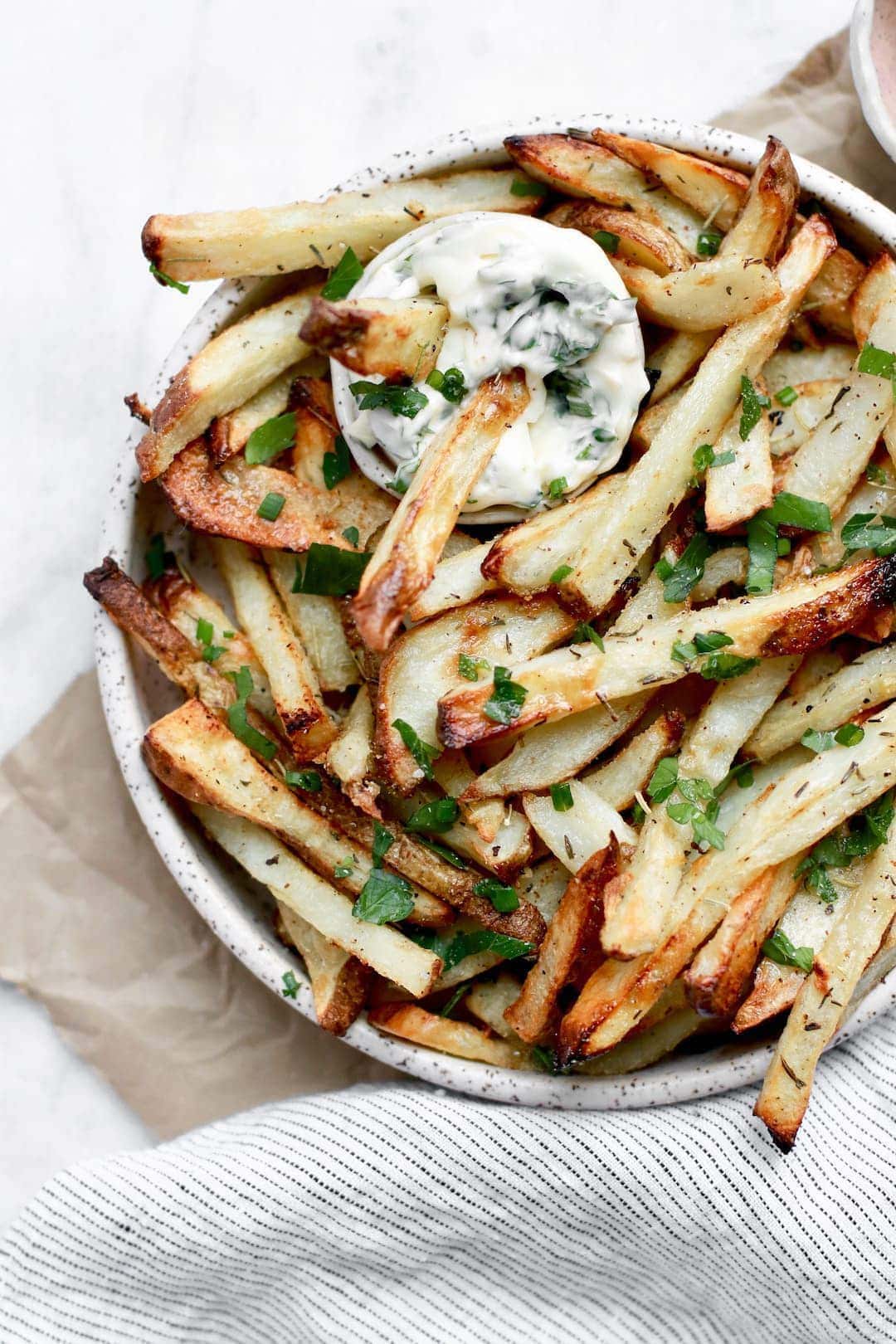 Herb Oven Baked Fries - 18 Delicious Low Fodmap Snacks