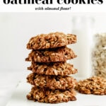 Healthy Oatmeal Cookies Recipe with Almond Flour