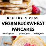 Perfect Vegan Buckwheat Pancakes pin 3