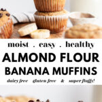 Easy Almond Flour Banana Muffins pin 3