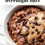 Healthy Chocolate Overnight Oats pin 2