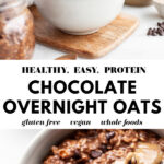 Healthy Chocolate Overnight Oats pin 4