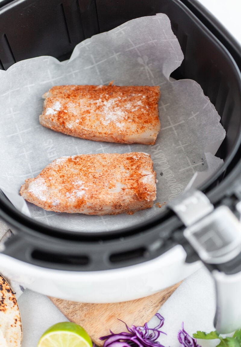Cod fish filets in the air fryer