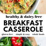 Dairy Free Breakfast Casserole pin 3