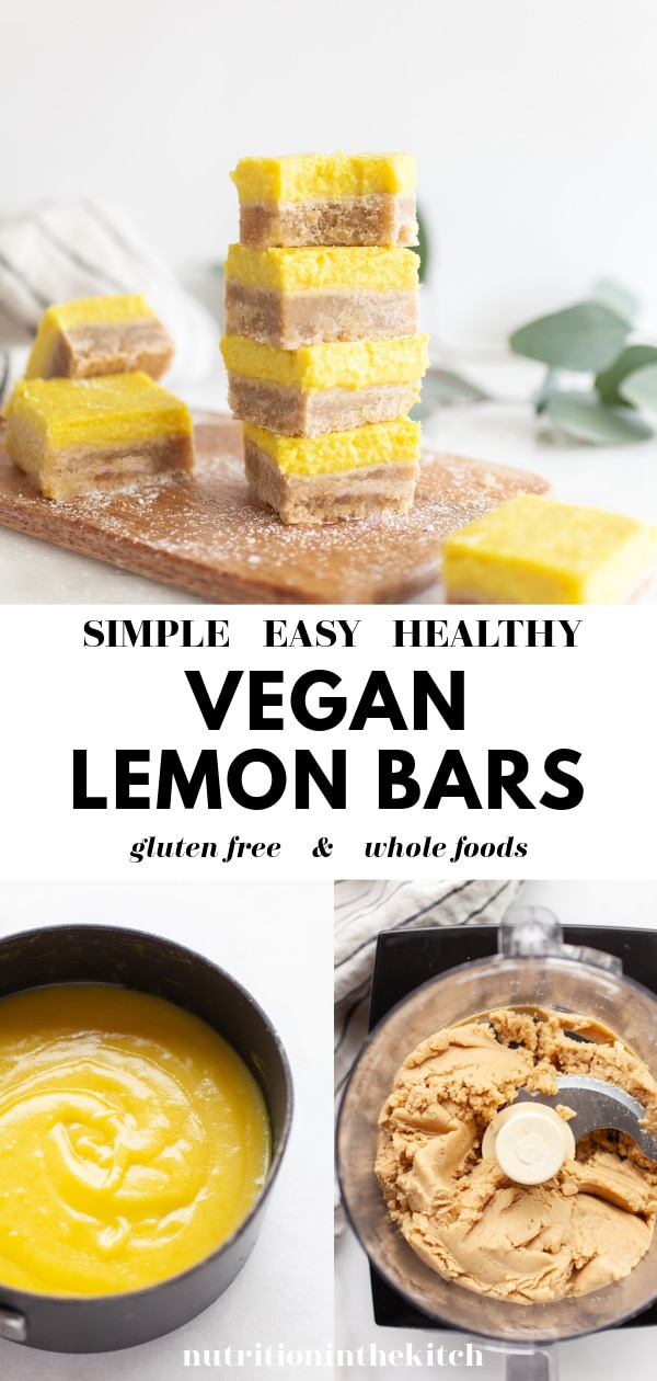 Best Vegan Lemon Bars | gluten free & healthy!