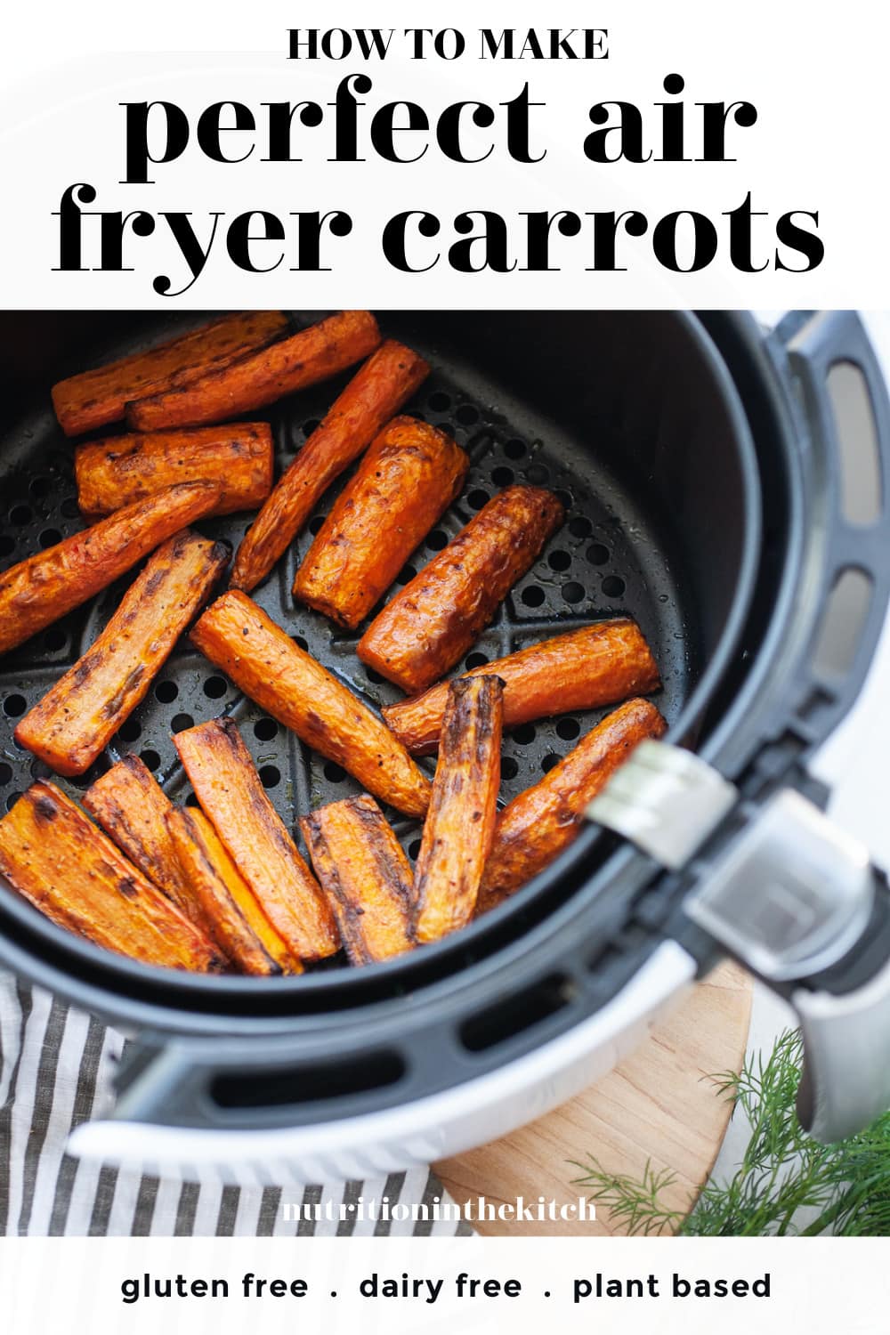 Incredible Air Fryer Carrots pin 1