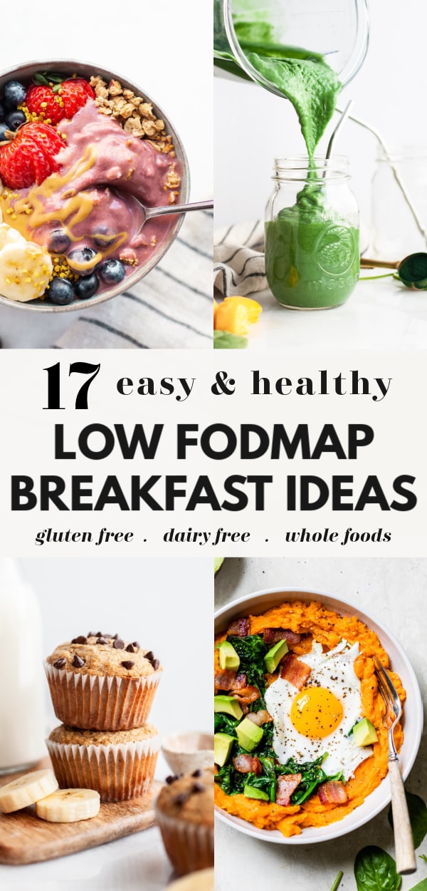 17 Low FODMAP Breakfast Ideas Roundup Pin 1