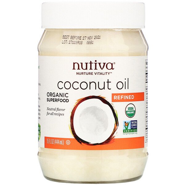 Nutiva, Organic Coconut Oil, Refined, 15 fl oz