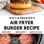 Healthy Air Fryer Burger Recipe pin 3