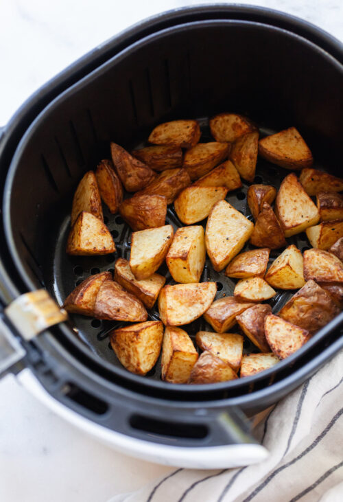 Crispy Air Fryer Breakfast Potatoes | healthy, easy, fast!