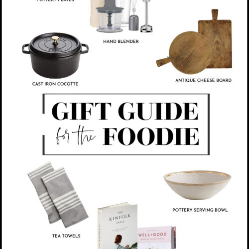 image of a blogger gift guide for the foodie