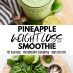 Refreshing Pineapple Weight Loss Smoothie pin 2