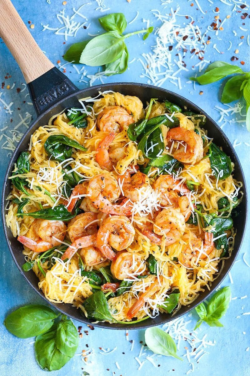 Shrimp Scampi Spaghetti Squash