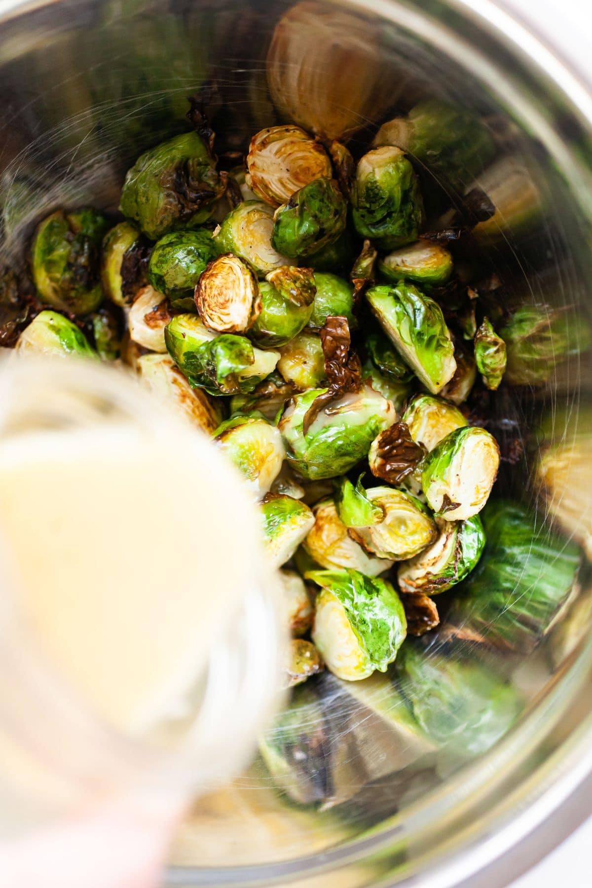 Air Fryer Brussel Sprouts with Honey Lemon Dressing Step 10