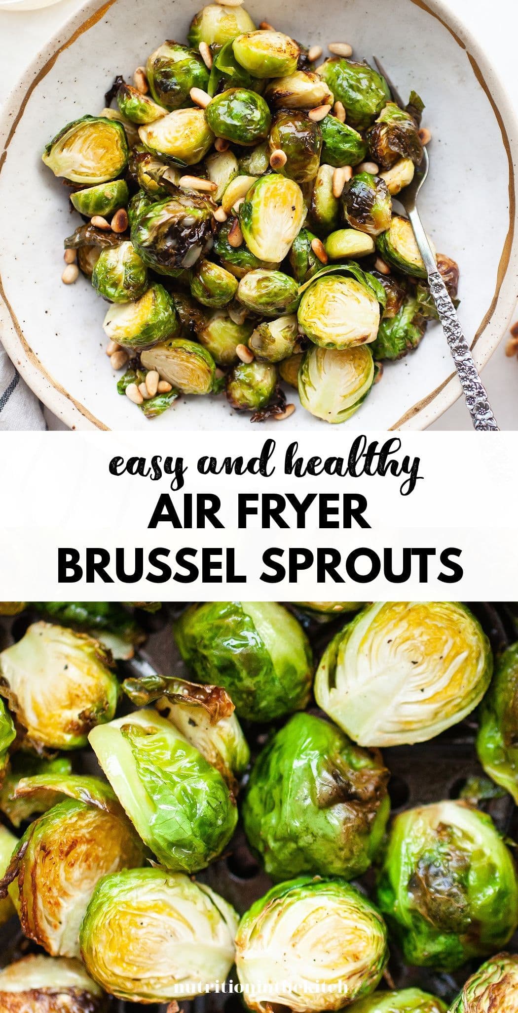 Air Fryer Brussel Sprouts with Honey Lemon Dressing 