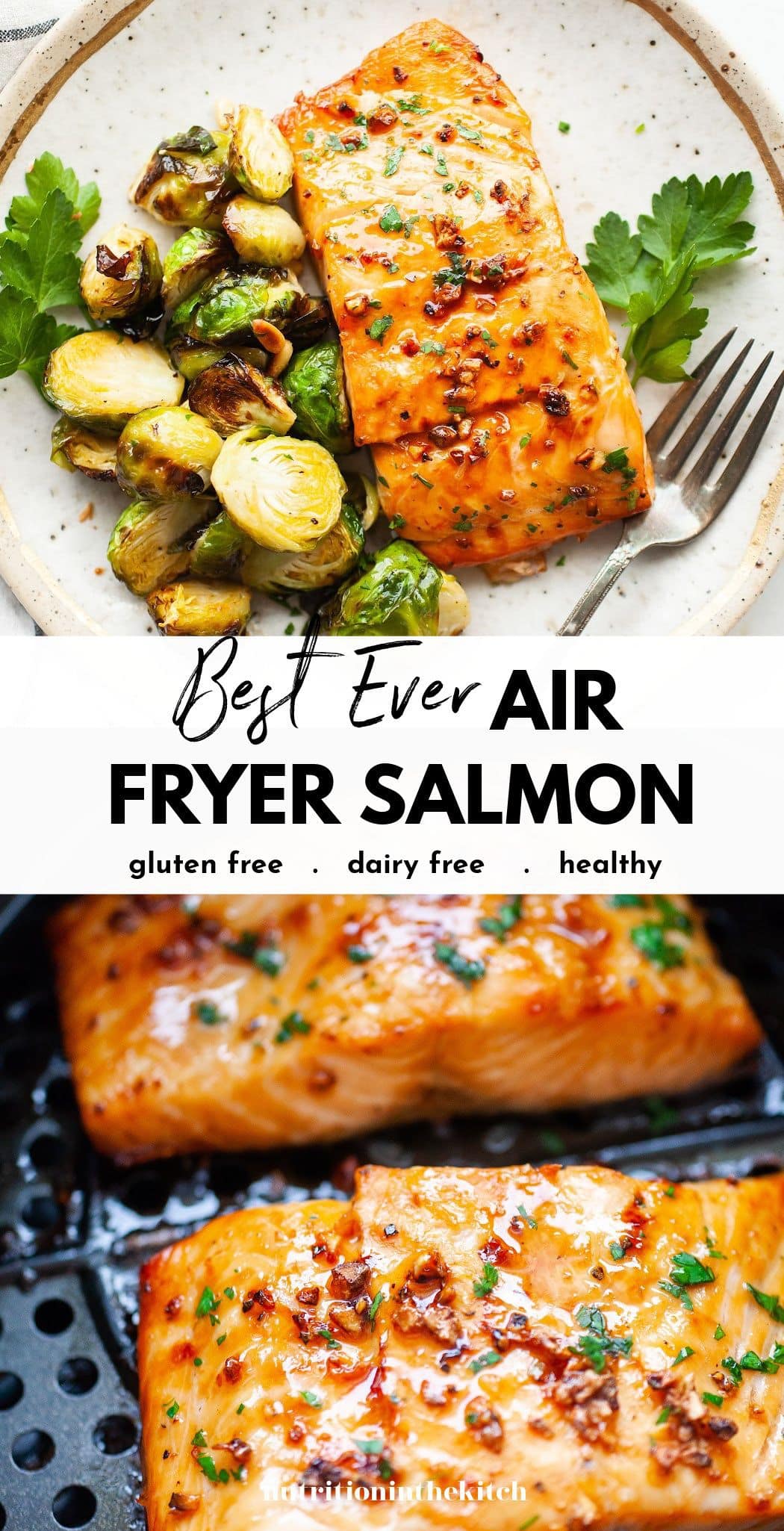 Air Fryer Salmon with Sweet Soy Glaze 