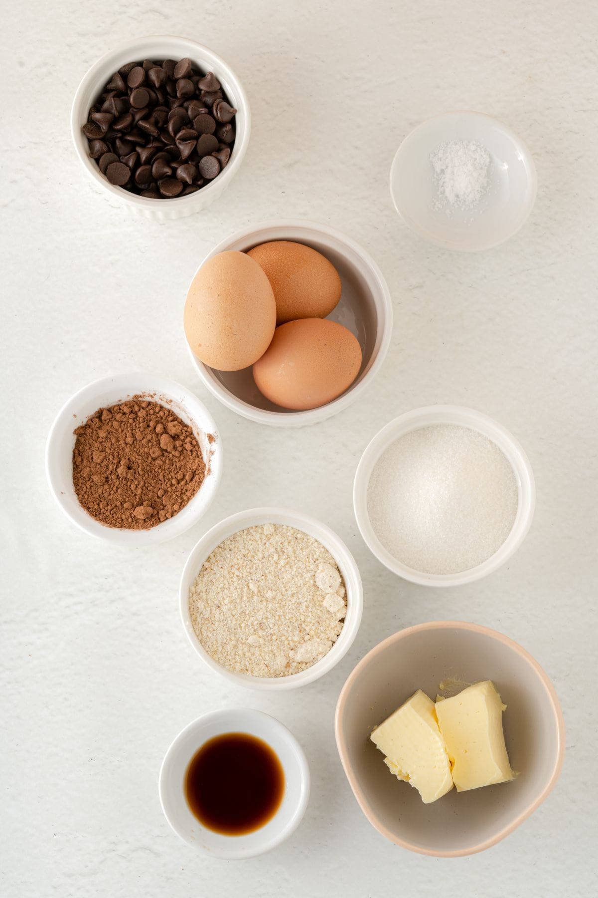 Almond Flour Chocolate Brownies Ingredients