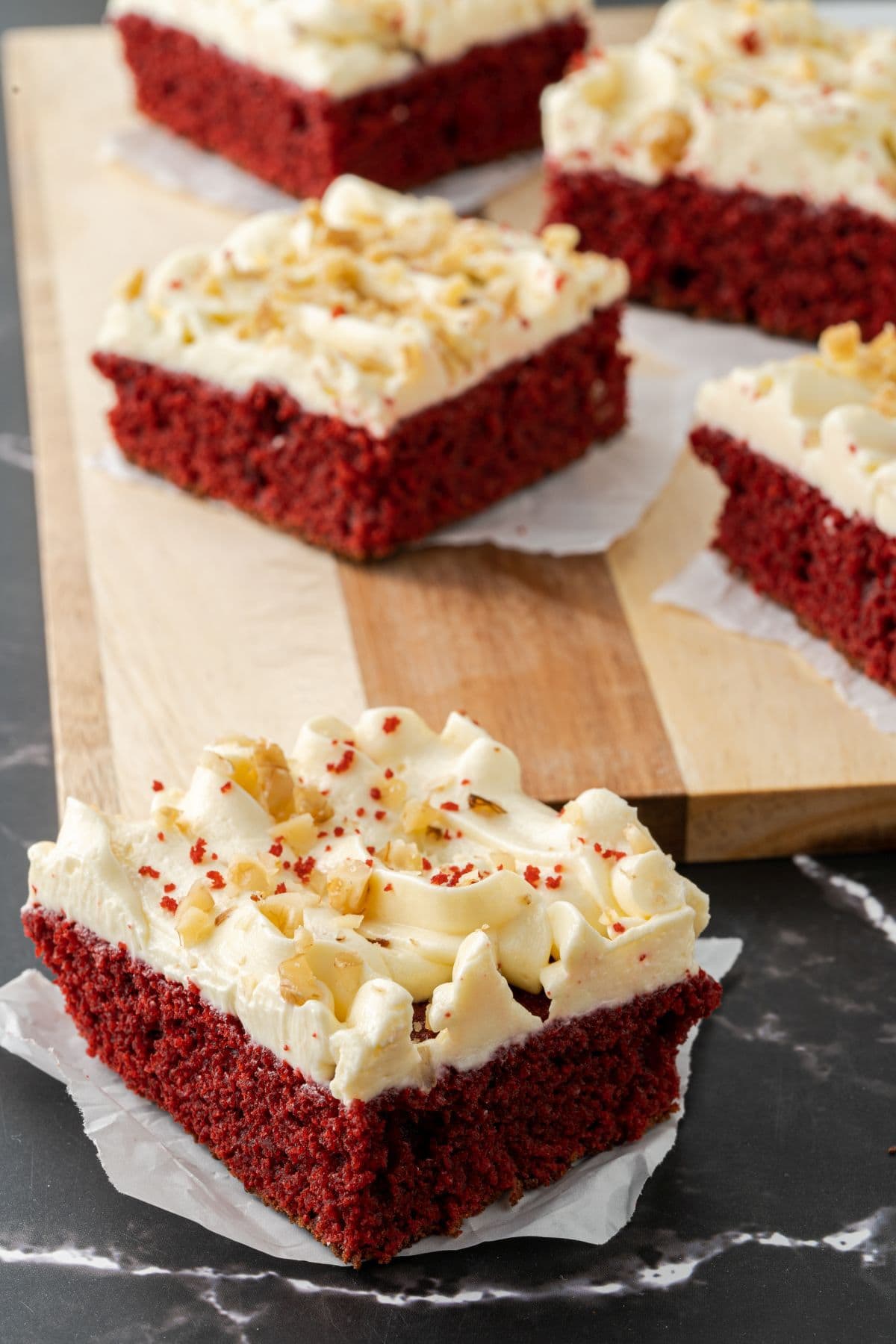 Almond Flour Red Velvet Sheet Cake 11