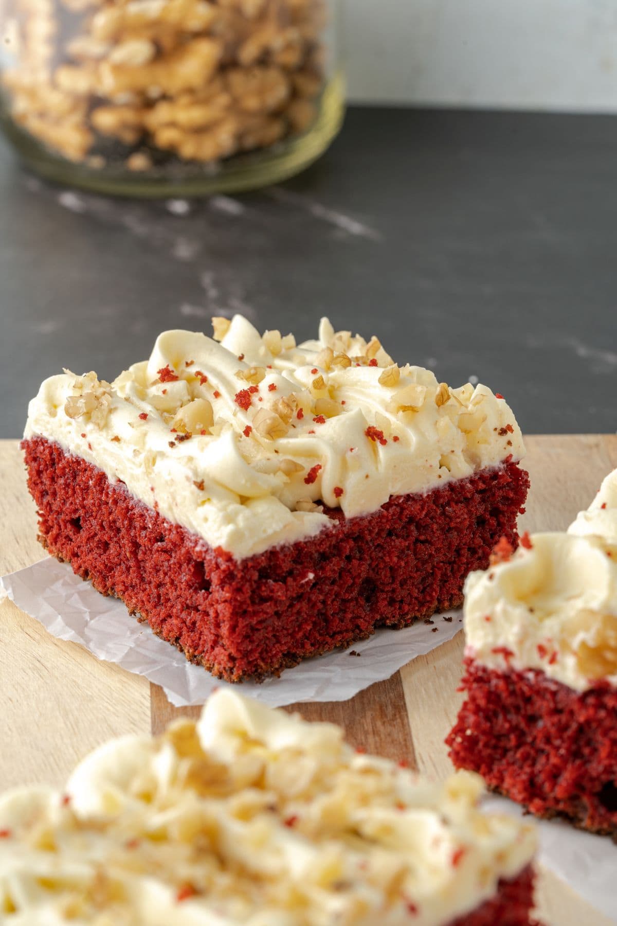 Almond Flour Red Velvet Sheet Cake 7