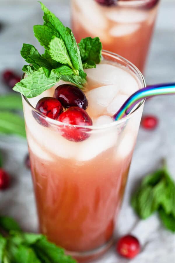 Cranberry Apple Cider Mocktail