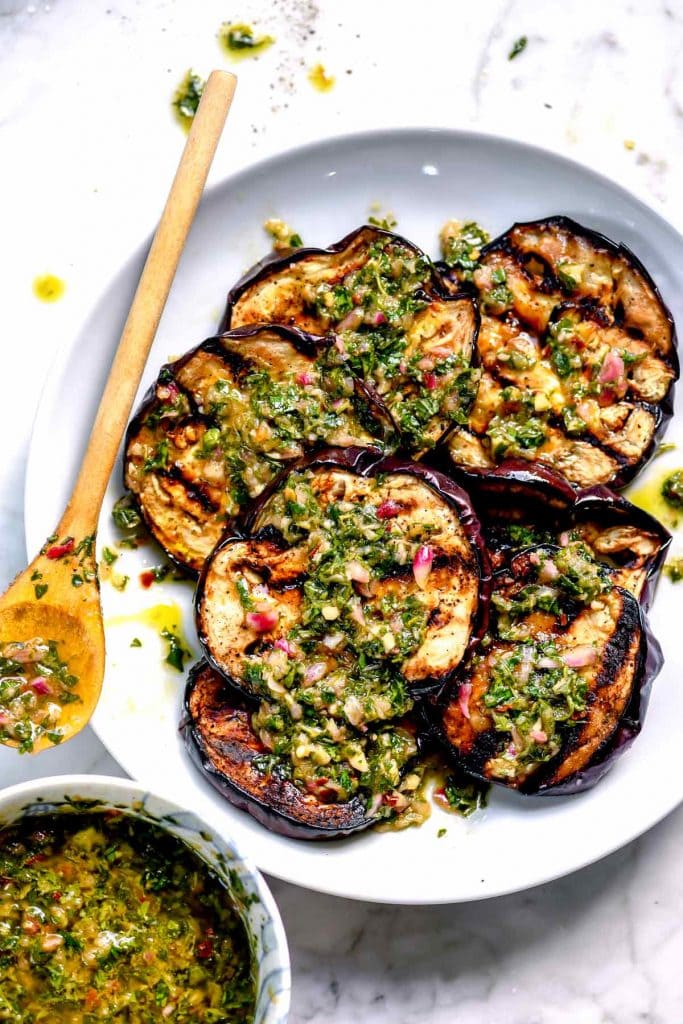 Grilled Eggplant with Chimichurri