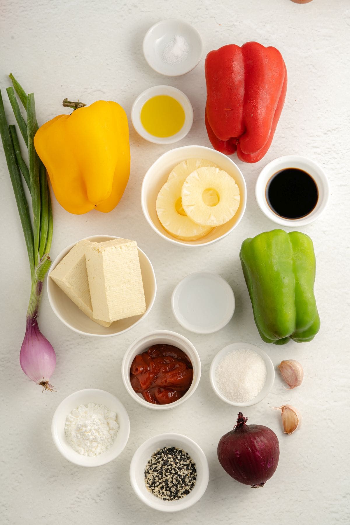 Sweet and Sour Tofu Ingredients