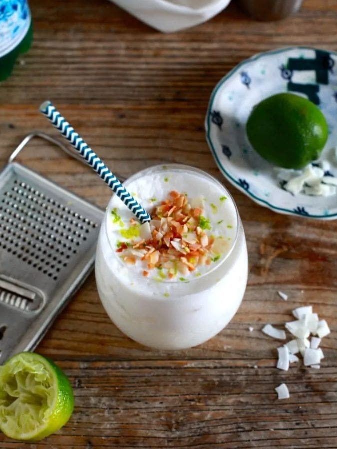 Toasted Coconut and Lime Cream Soda