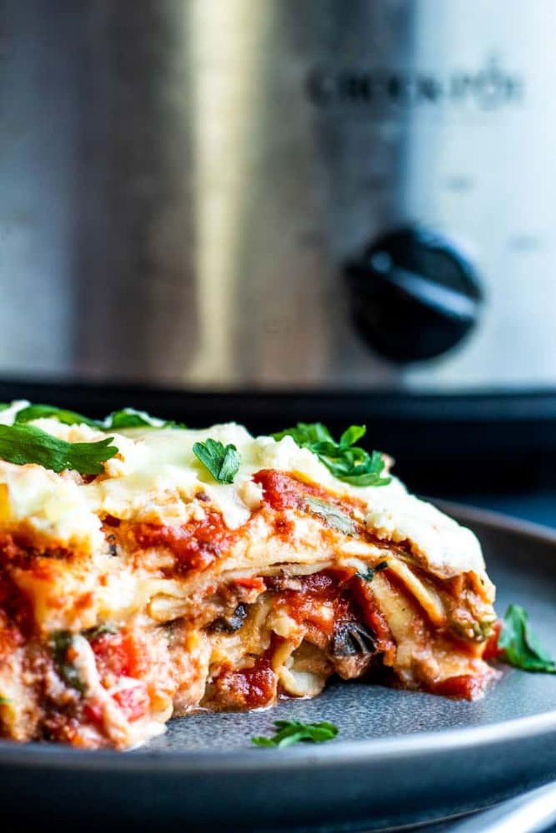 Vegetarian Crock Pot Lasagna