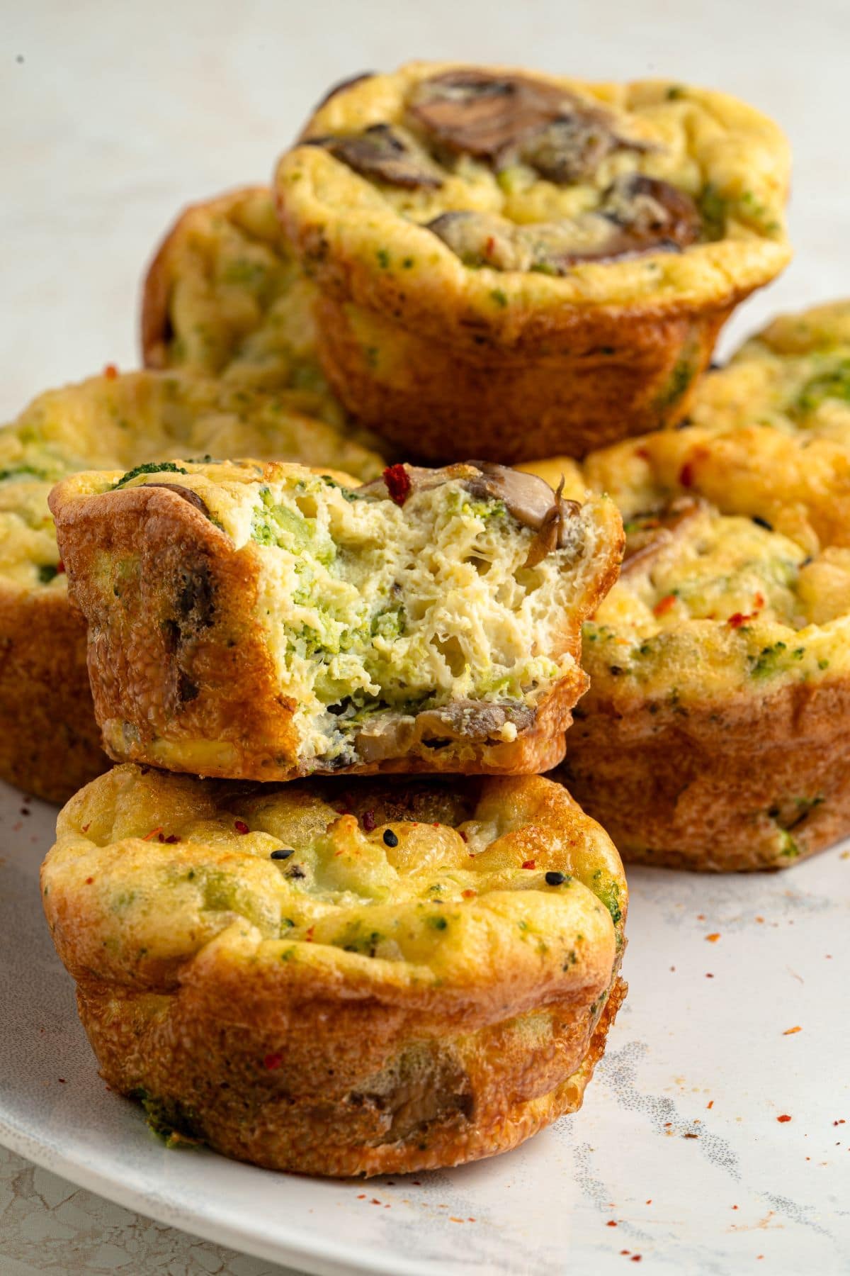 Keto Broccoli & Mushroom Egg Muffins 12