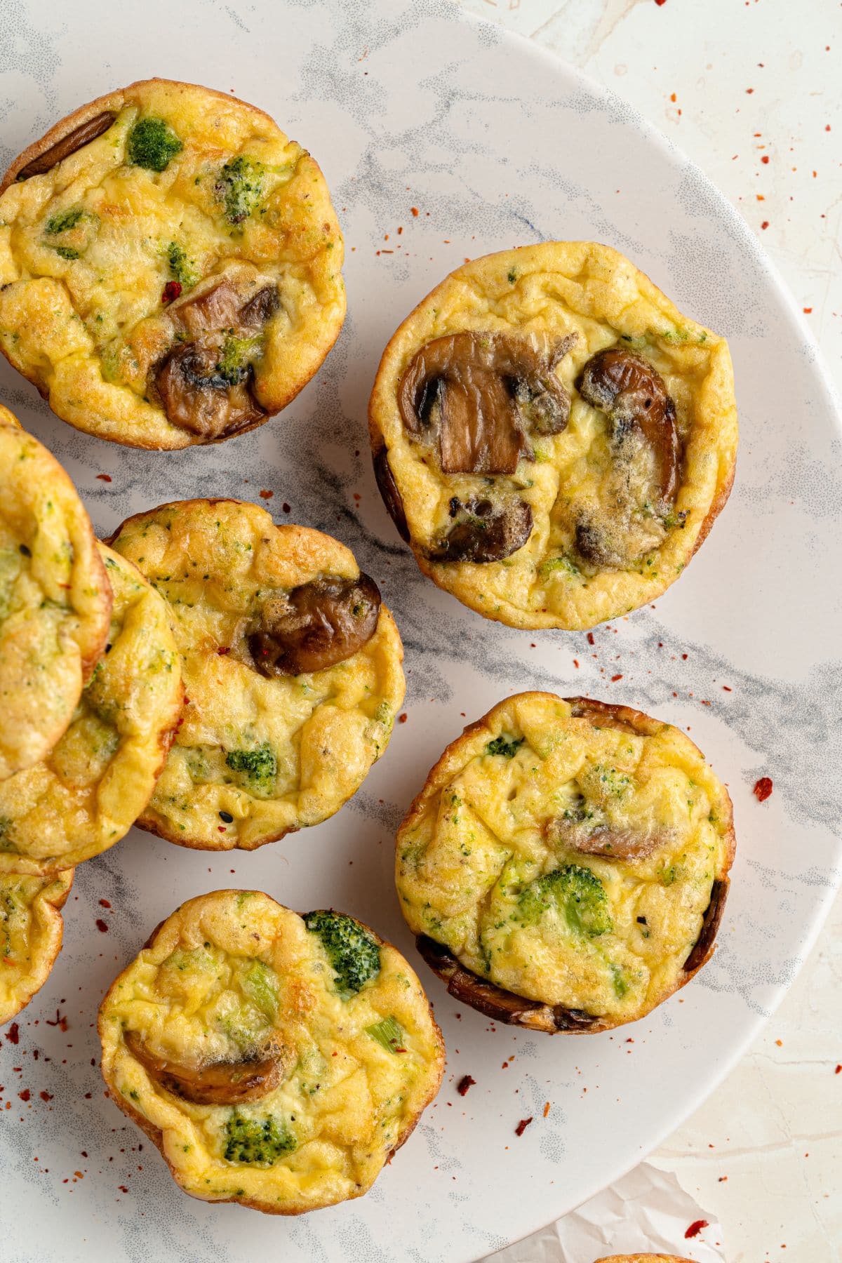 Keto Broccoli & Mushroom Egg Muffins 4