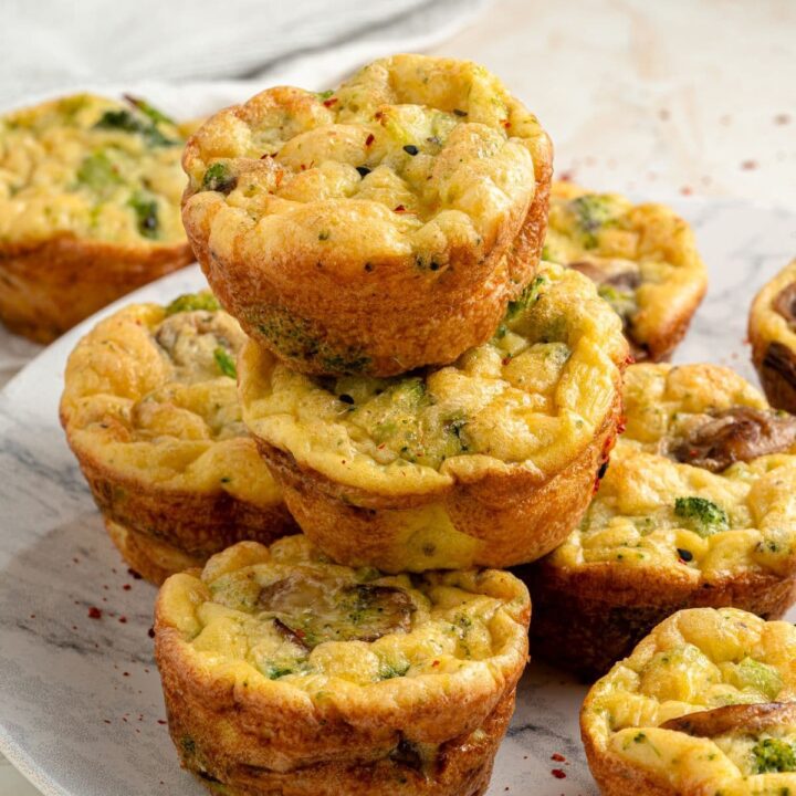 Keto Broccoli & Mushroom Egg Muffins 5