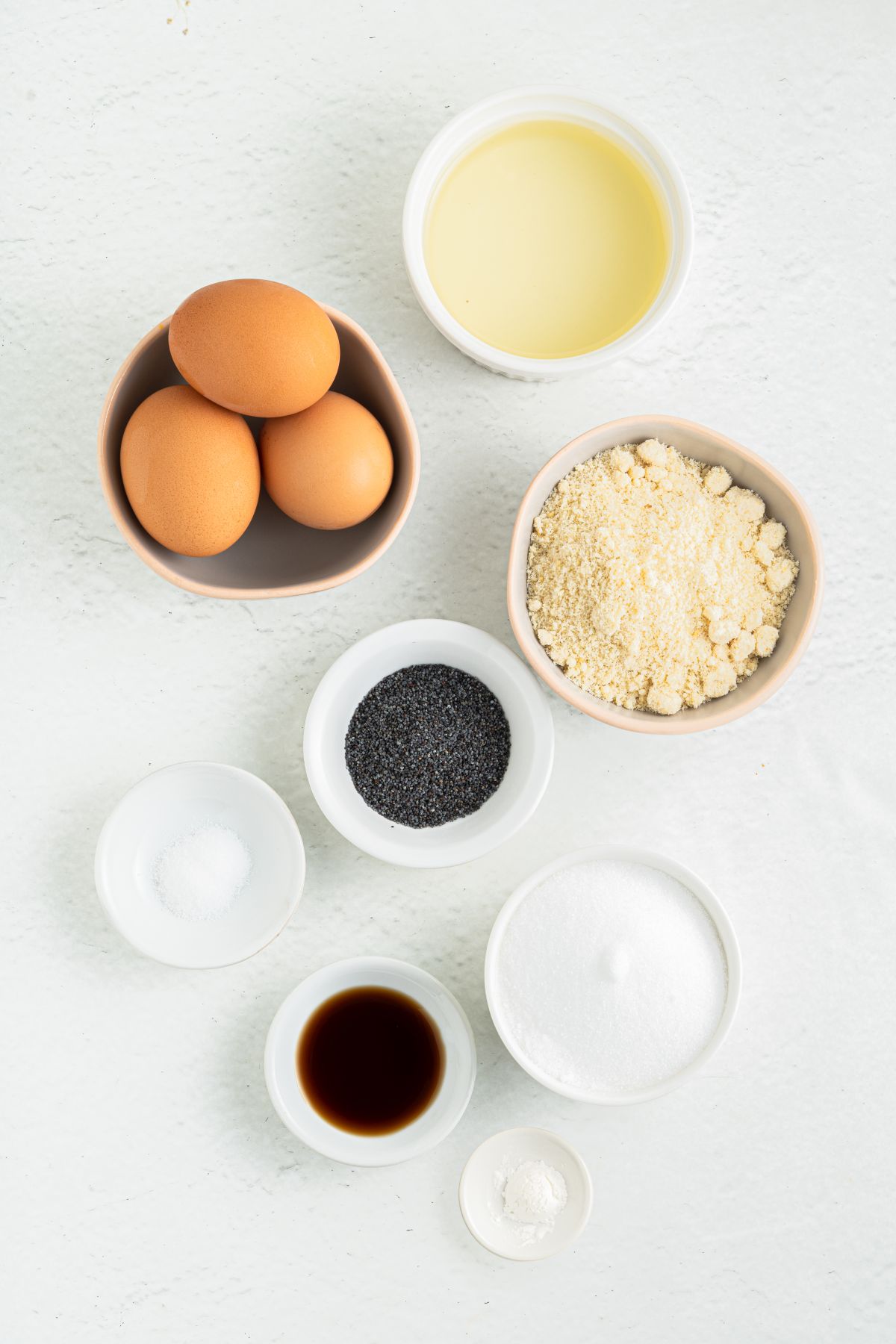 Keto Lemon and Poppy Seed Muffins ingredients