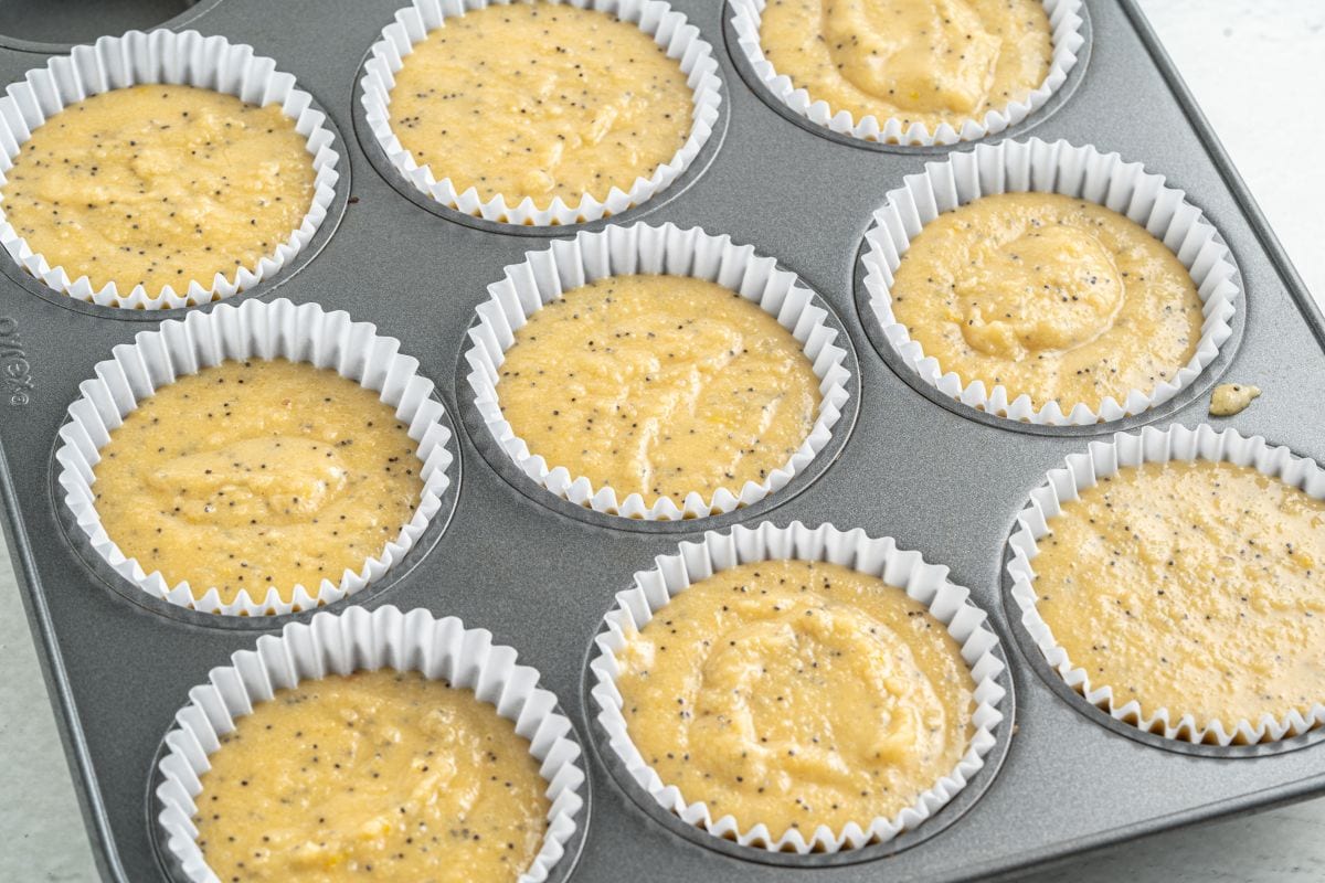 Keto Lemon and Poppy Seed Muffins step 16