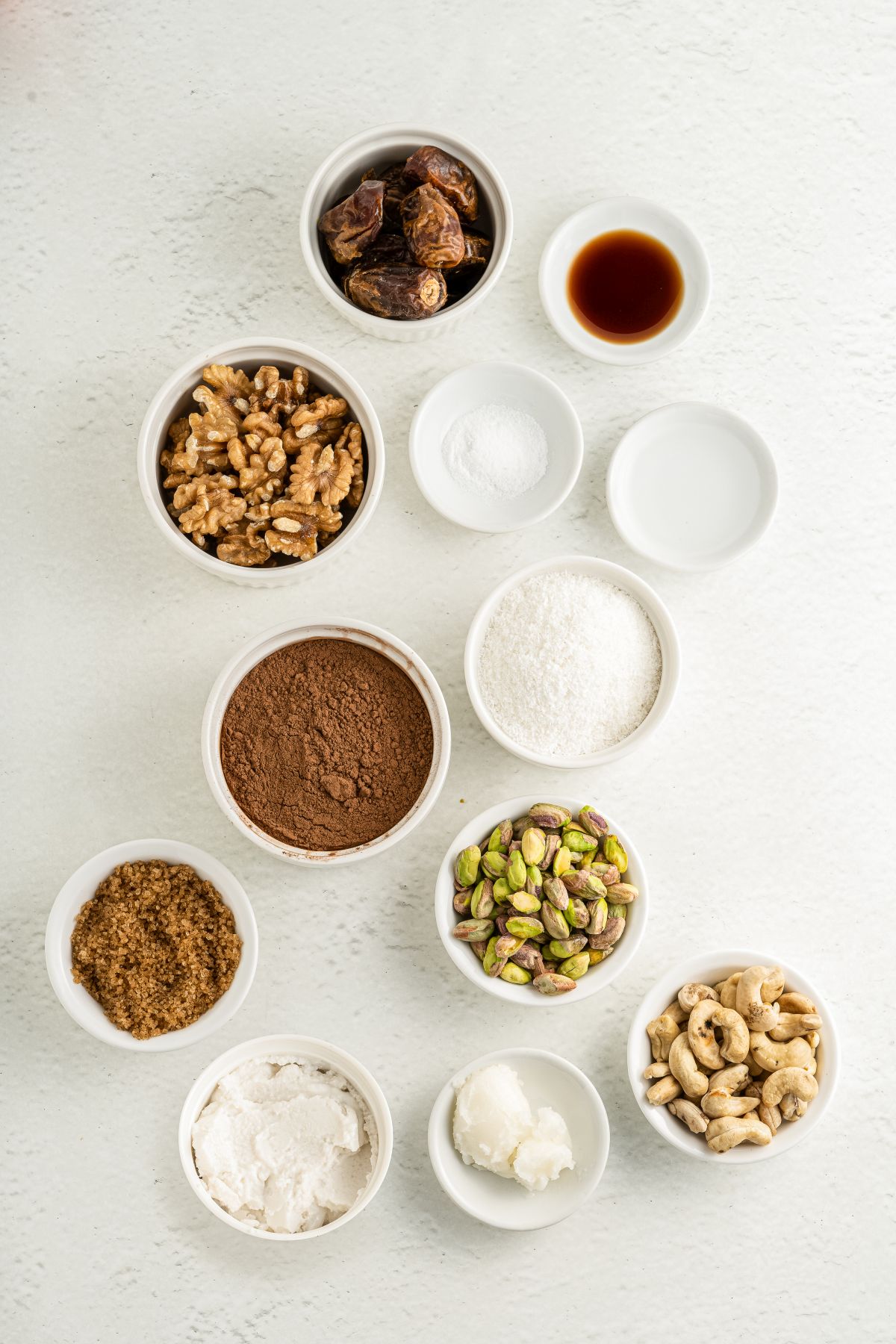 No-bake Chocolate and Pistachio Slices ingredients