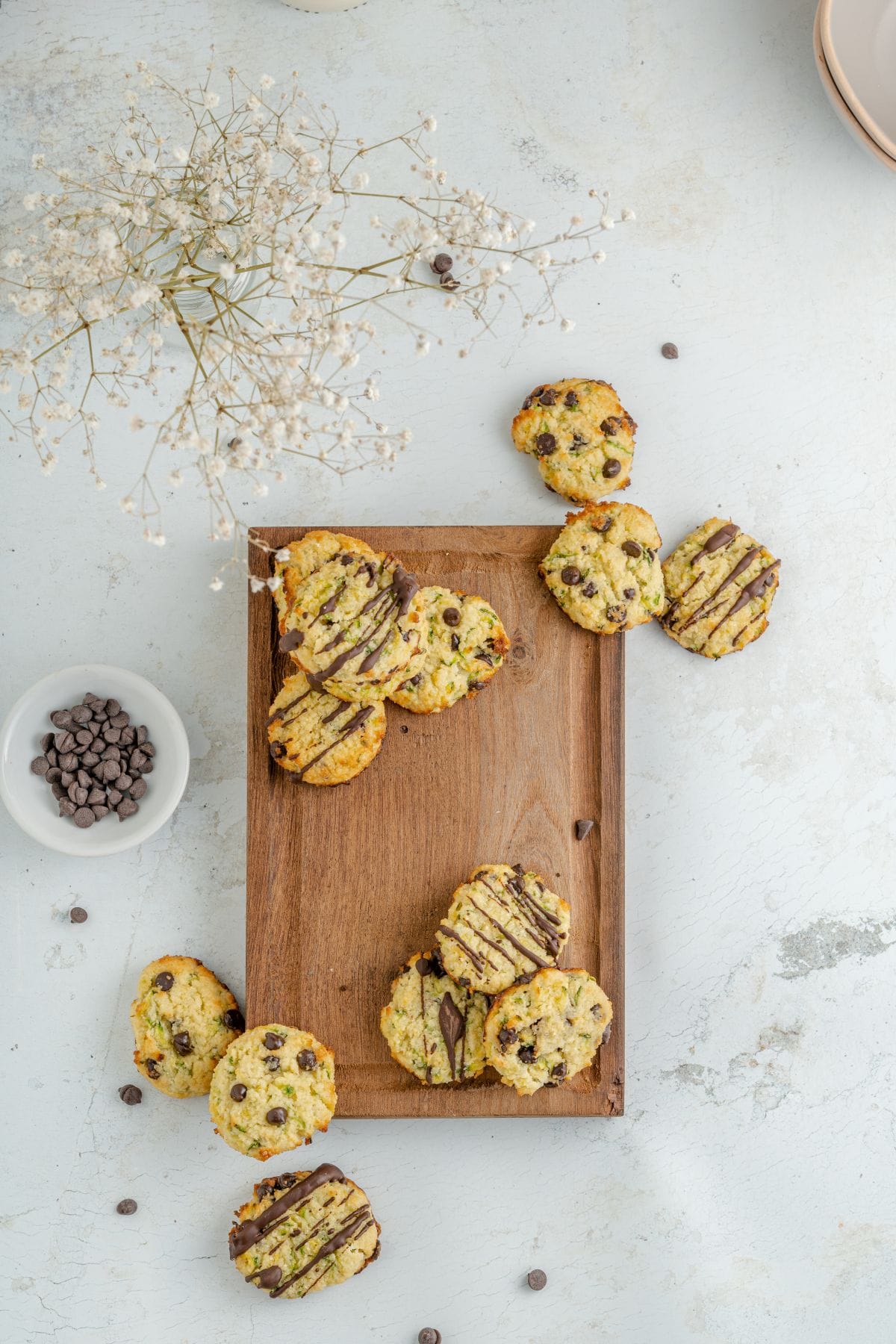 Almond Flour and Zucchini Chocolate Chip Cookies 1
