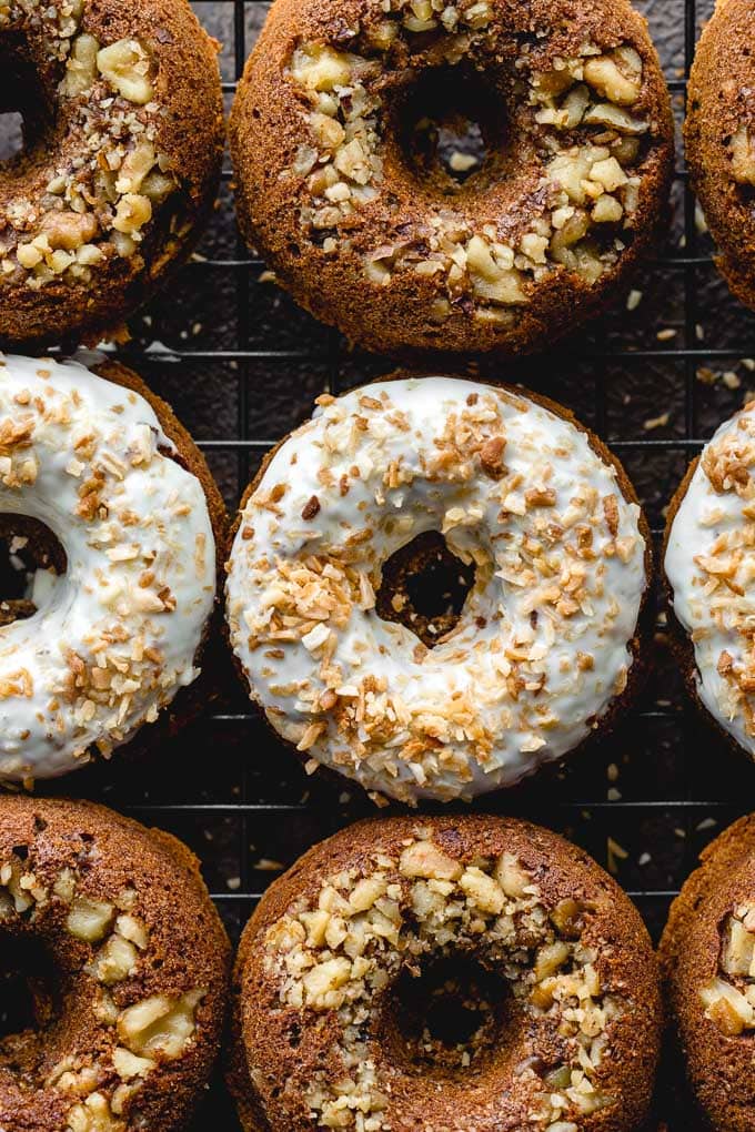 Carrot Cake Protein Donuts
